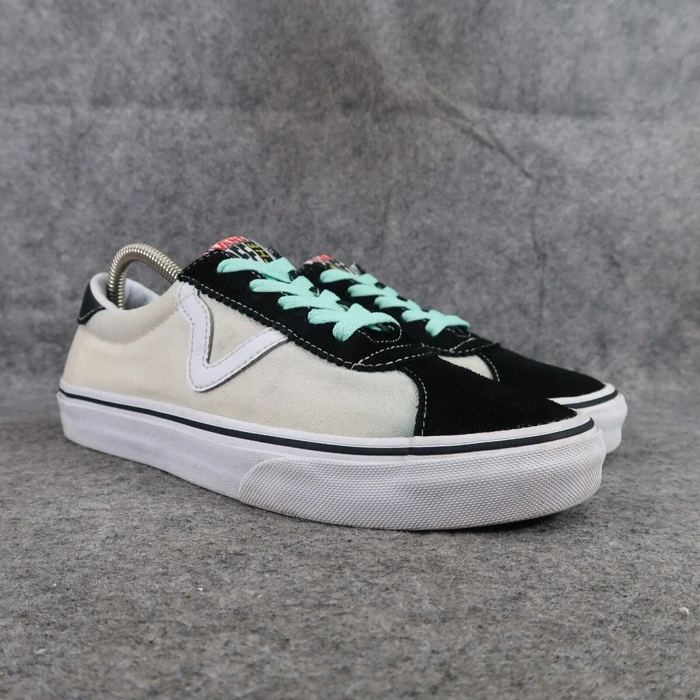Vans Shoes Womens 9 Sneakers Epoch Sport Skate Leather Canvas Lace Up Low Casual